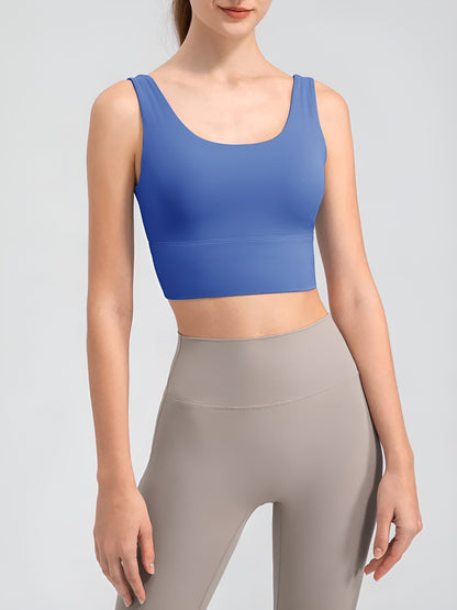 Scoop Neck Wide Strap Active Tank