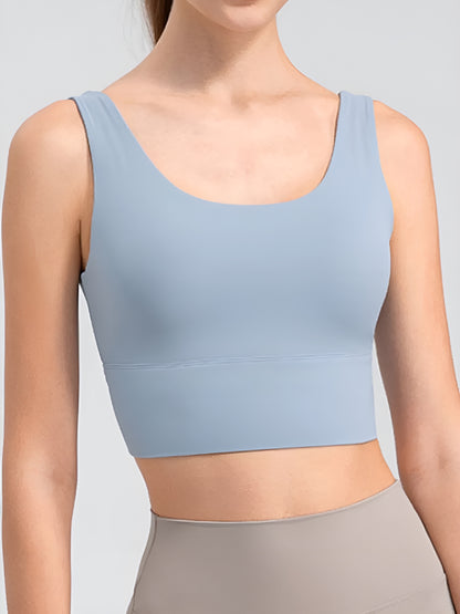 Scoop Neck Wide Strap Active Tank