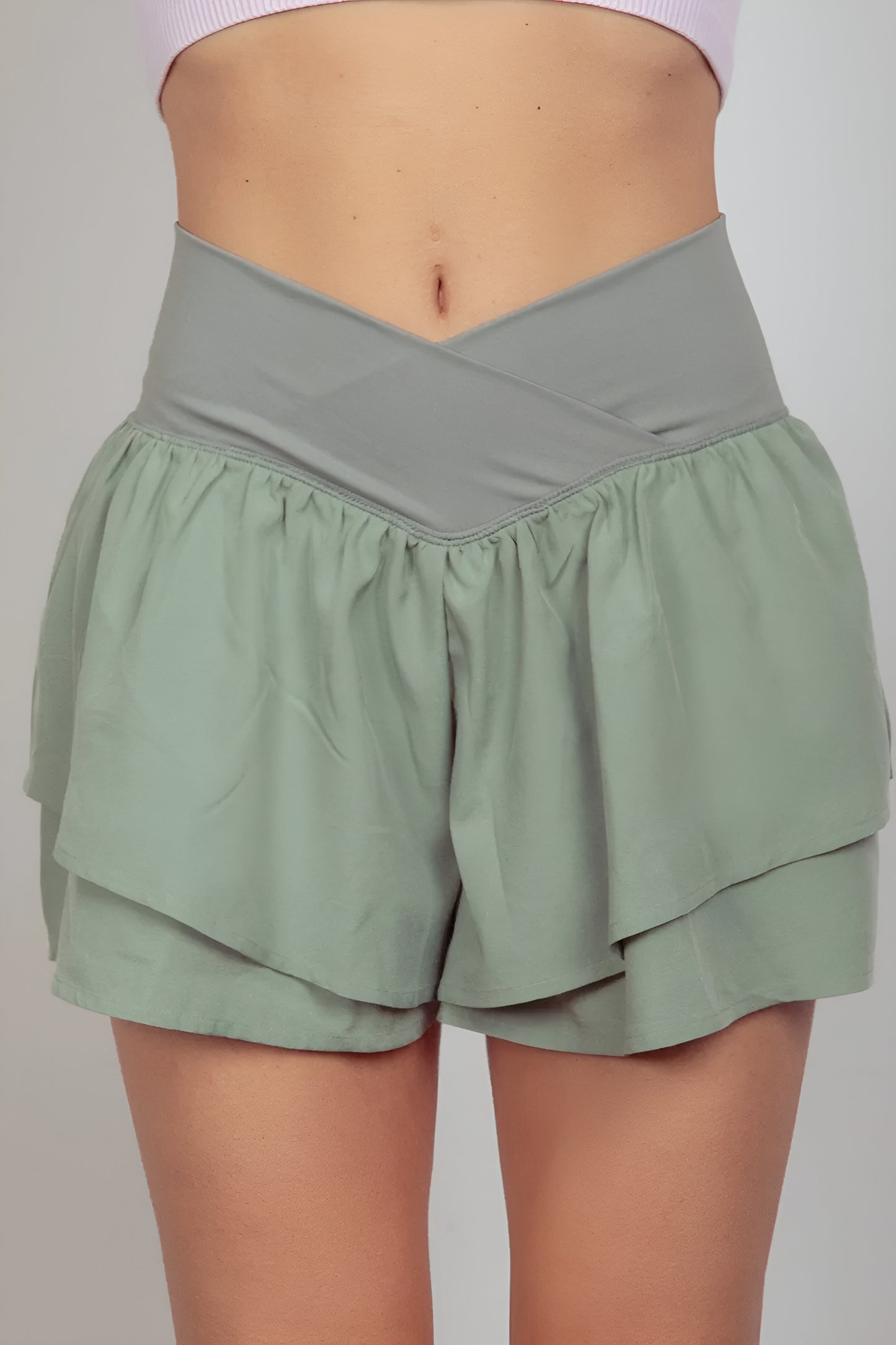Unite V-Shaped Layered Active Shorts