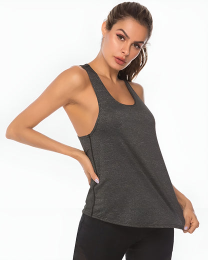 Dry-Tech Wide Strap Exercise Tank Top