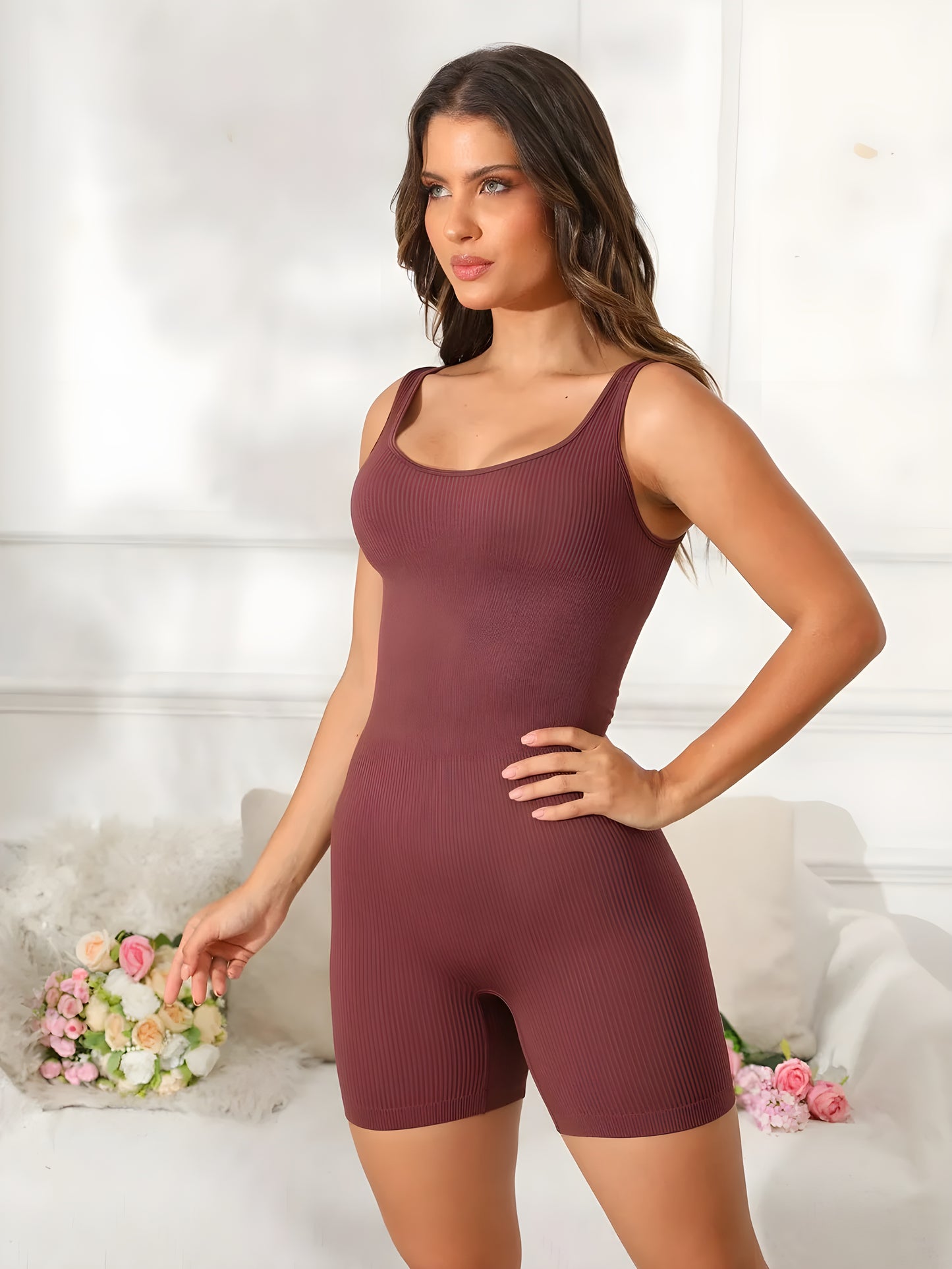 Unite Scoop Neck Active Romper