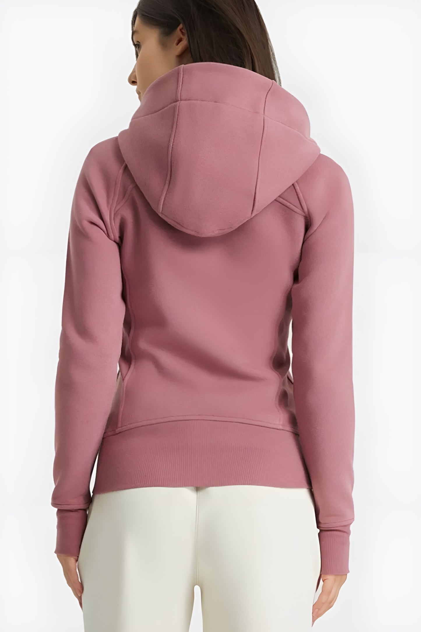 Zip-Up Hooded Sports Jacket