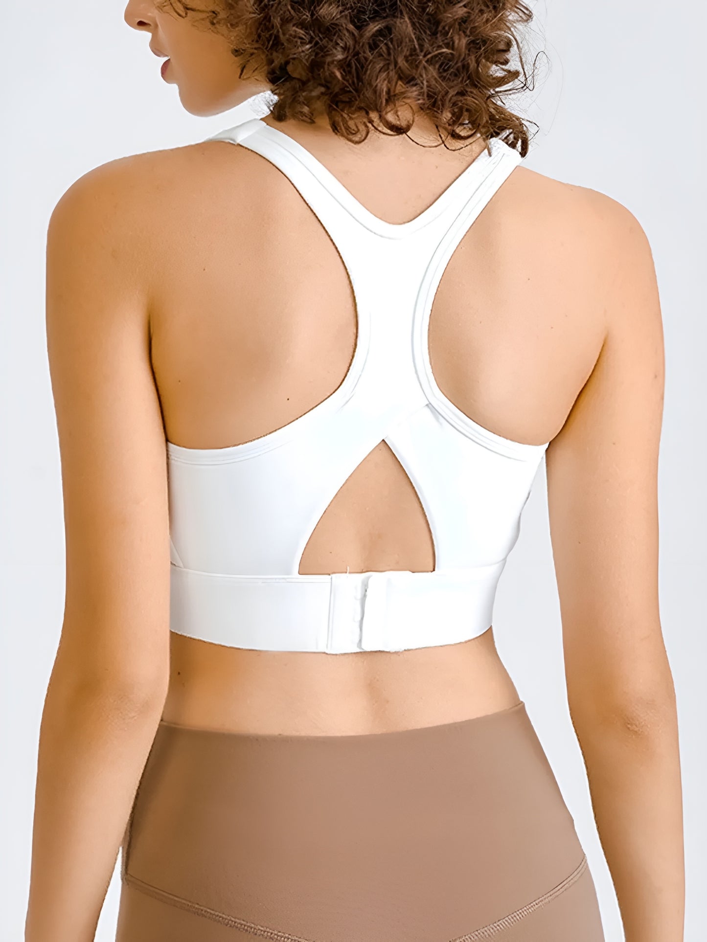 Active Square Neck Racerback Cropped Tank