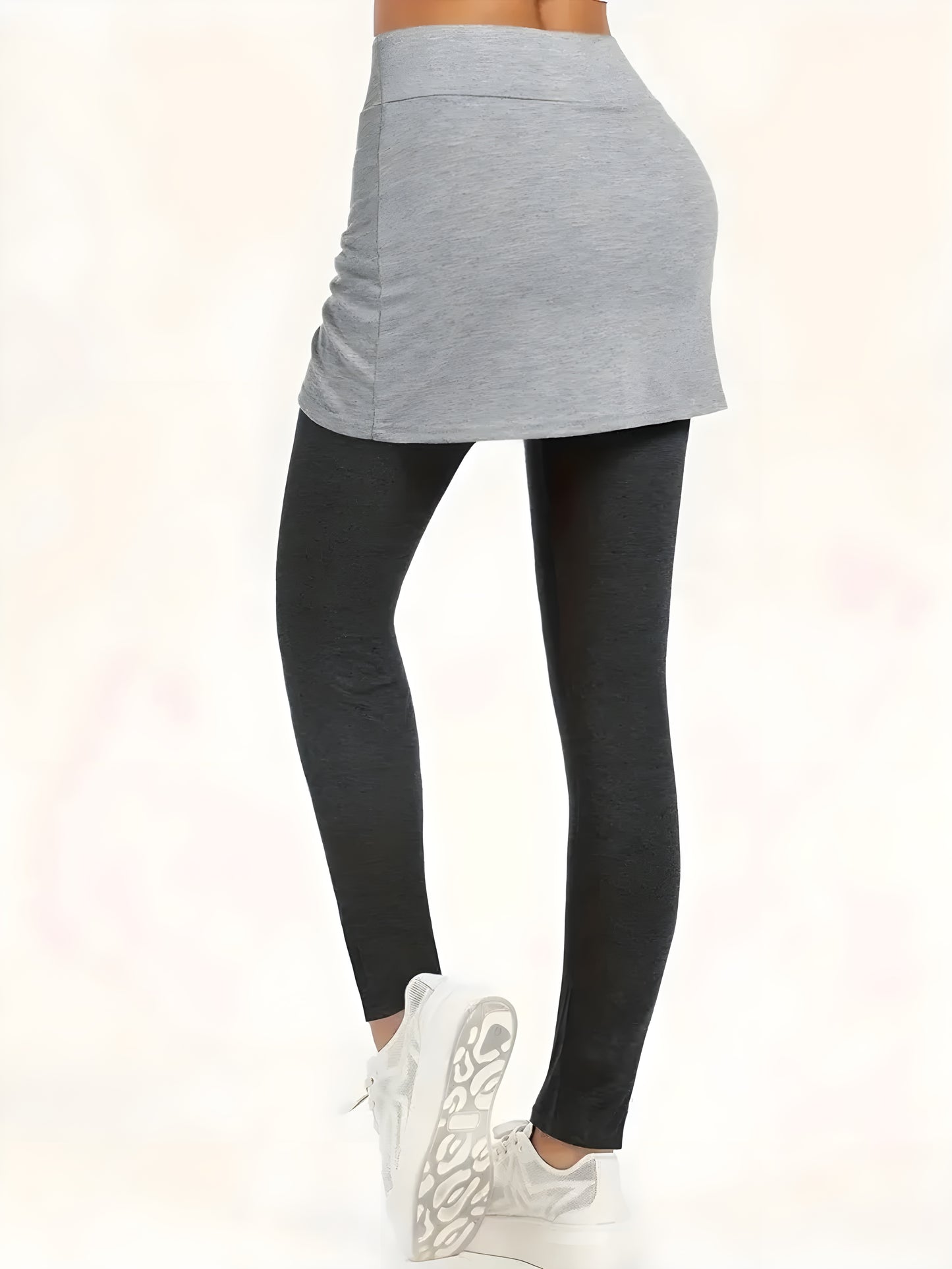 Lumi-Flex Active Leggings with Ruched Skirt