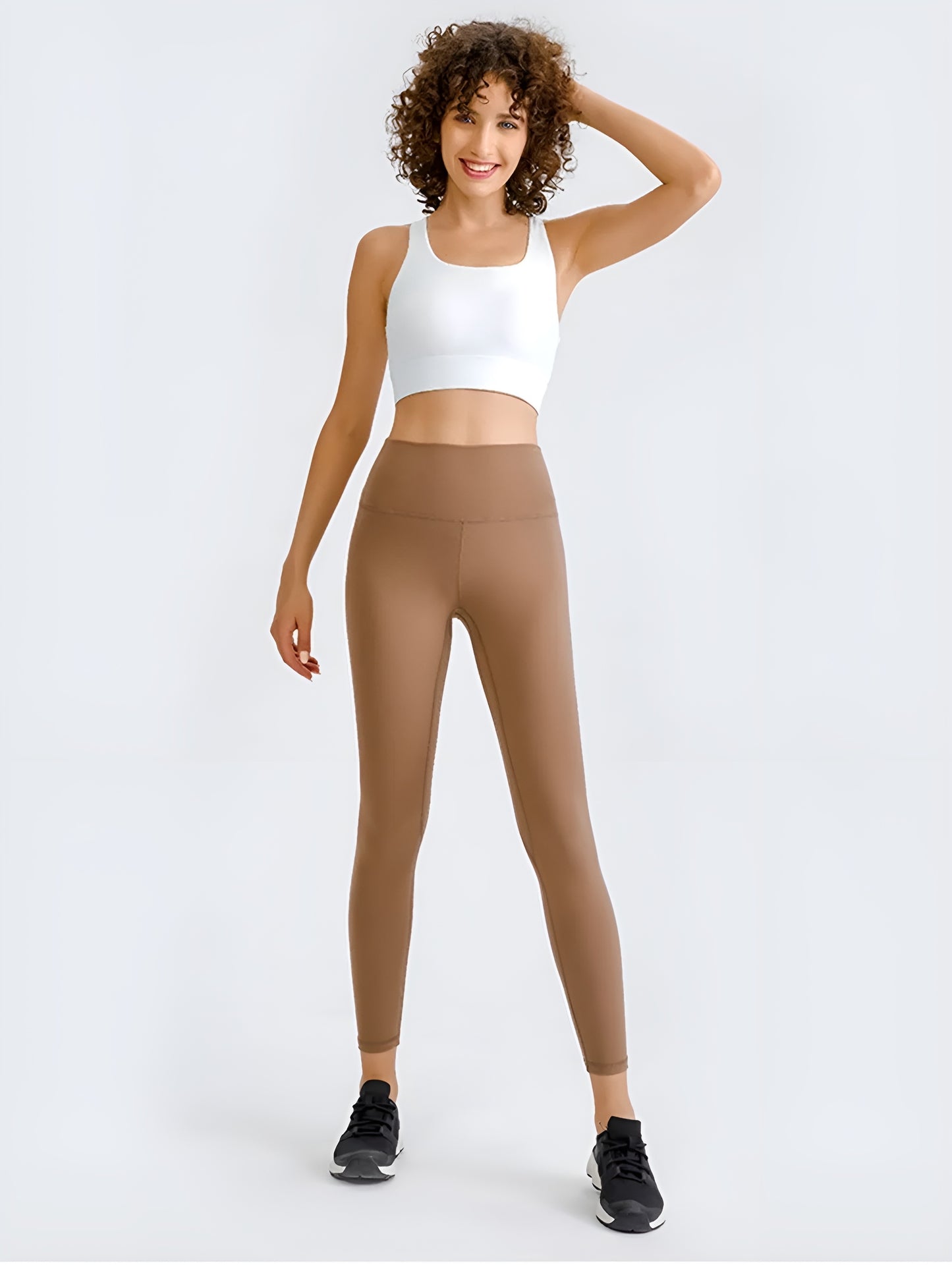 Active Square Neck Racerback Cropped Tank