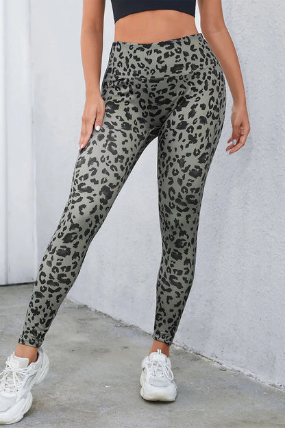 Lumi-Flex Leopard Print Exercise Leggings