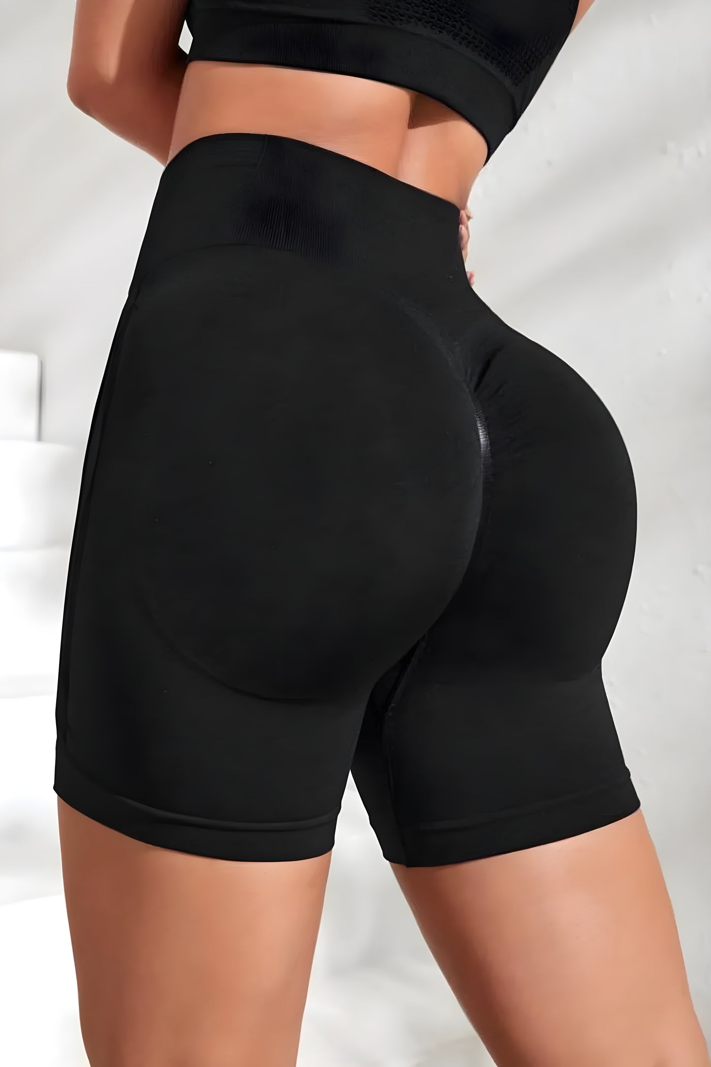 Unite Slim-Fit Black Active Shorts
