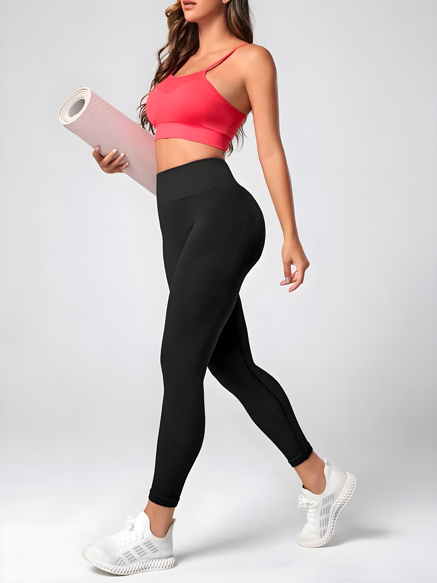 Lumi-Flex Black Workout Leggings