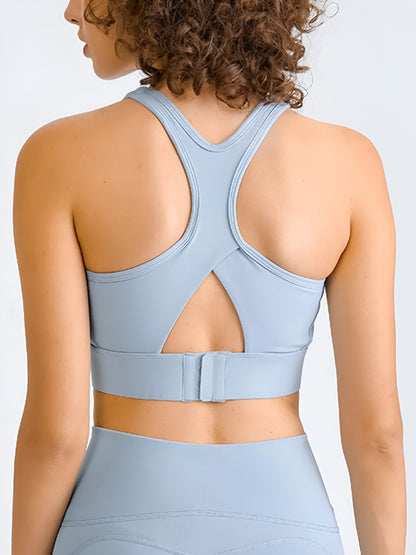 Active Square Neck Racerback Cropped Tank