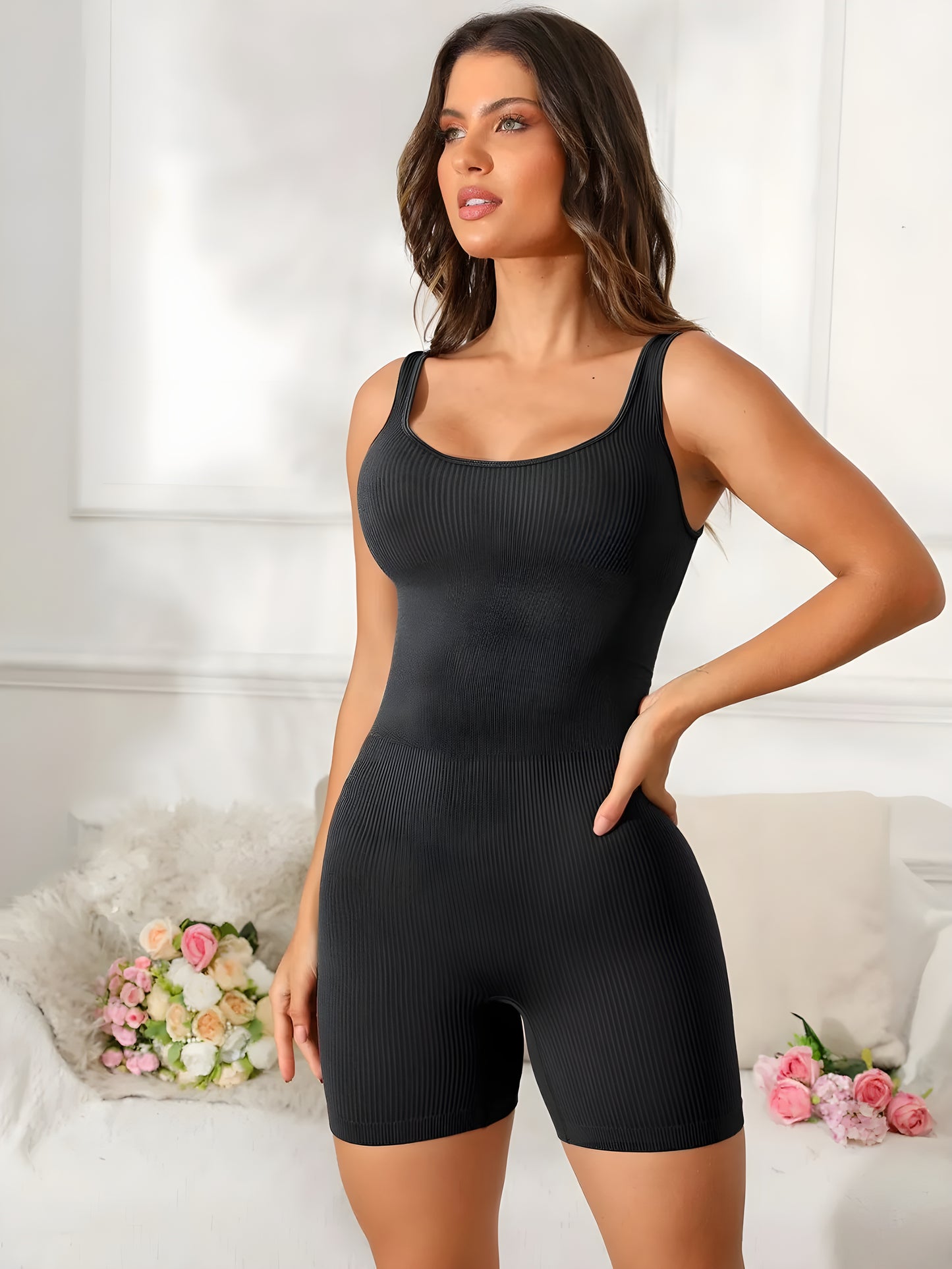 Unite Scoop Neck Active Romper