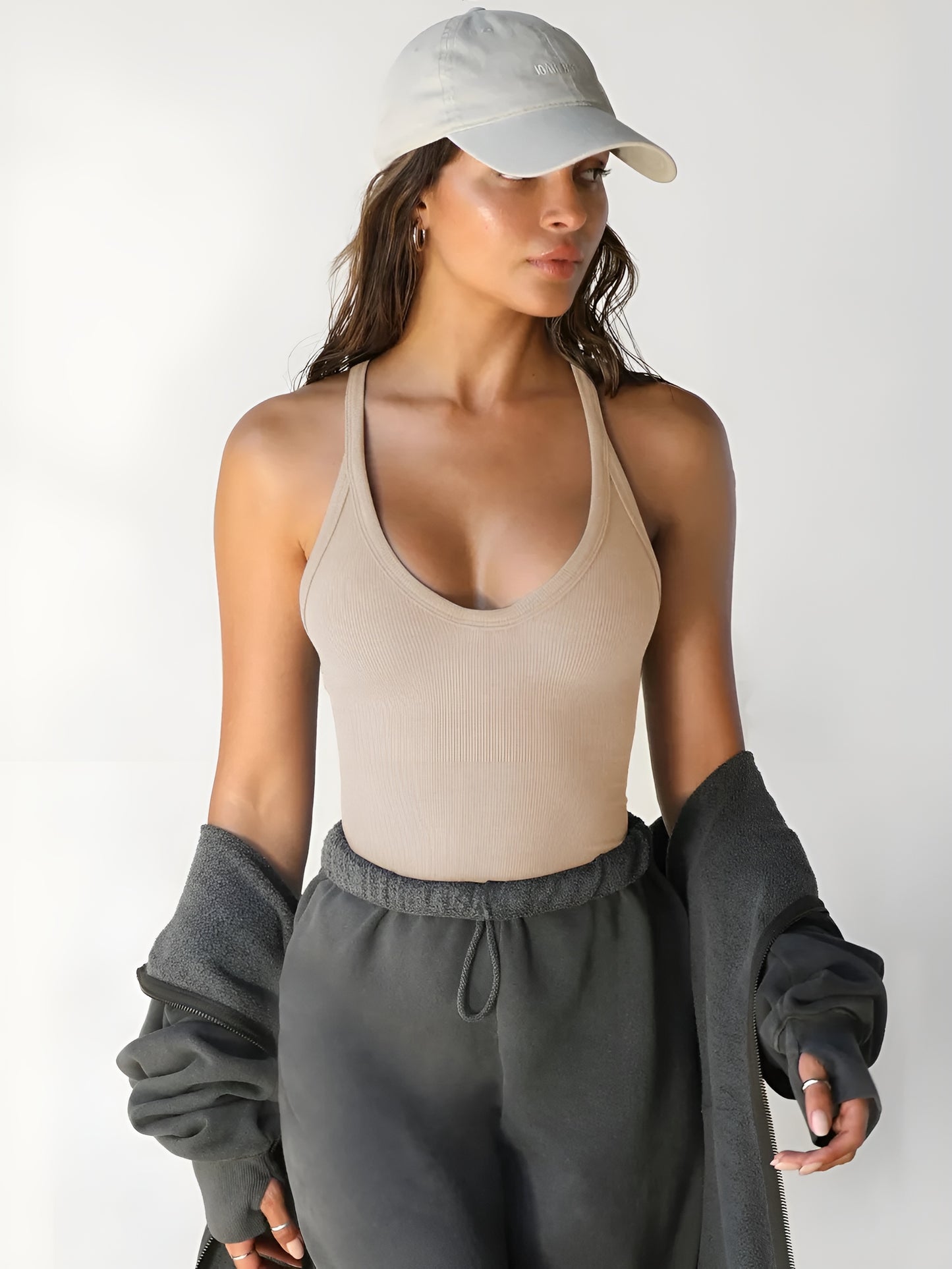 Scoop Neck Wide Strap Tank